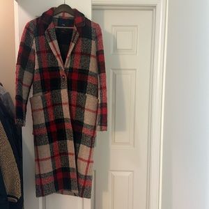 Zara Plaid Coat